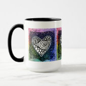 Tasse de coeur - coeur coloré (Gauche)