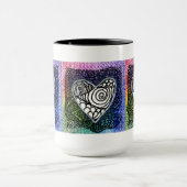Tasse de coeur - coeur coloré (Centre)