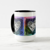 Tasse de coeur - coeur coloré (Devant gauche)