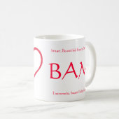 Tasse de coeur de bam (Devant droit)