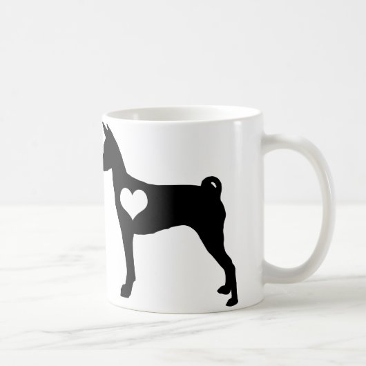Tasse de coeur de Basenji (Droite)