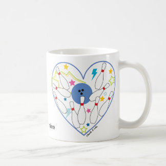 Tasse de coeur de bowling
