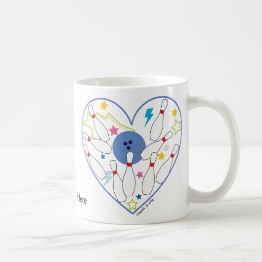 Tasse de coeur de bowling (Droite)
