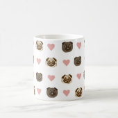 tasse de coeur de carlin (Centre)