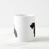 Tasse de coeur de chien de Scottie - décrivez les (Centre)