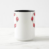 Tasse de coeur de coccinelle (Centre)