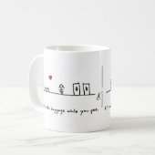 Tasse de coeur de compagnon par des coeurs et tous (Devant gauche)