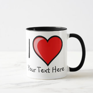Tasse de coeur de Customizabe I
