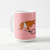 Tasse de coeur de dunette de lapin ! (Devant gauche)