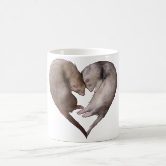 Tasse de coeur de furet (Centre)