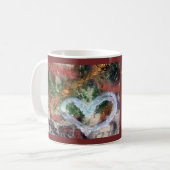 Tasse de coeur de graffiti avec la citation de (Devant gauche)