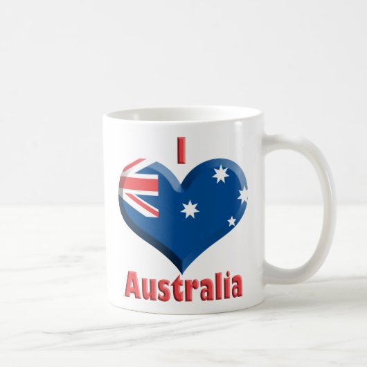 Tasse de coeur de l'Australie (Droite)