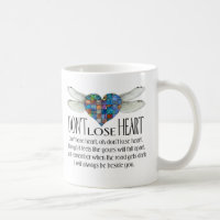 Tasse de coeur de libellule