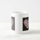 tasse de coeur de mosaïque (Centre)