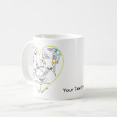 Tasse de coeur de yoga (Devant gauche)