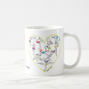 Tasse de coeur de yoga