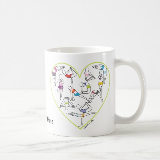 Tasse de coeur de yoga (Droite)