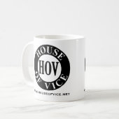 Tasse de Coffe de logo de H O V (Devant gauche)