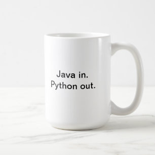 Tasse de coffe de programmeur de python
