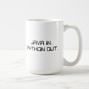 Tasse de coffe de programmeur de python