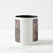 Tasse de Coffe illustrée utilisant des grains de (Centre)