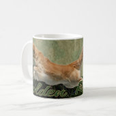 Tasse de collage de golden retriever (Devant gauche)