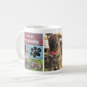 Tasse de collage de photo de chien (Devant gauche)