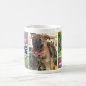 Tasse de collage de photo de chien (Centre)