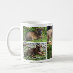 Tasse de collage de photo de chien