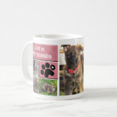 Tasse de collage de photo de chien (Devant gauche)