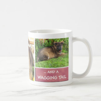Tasse de collage de photo de chien