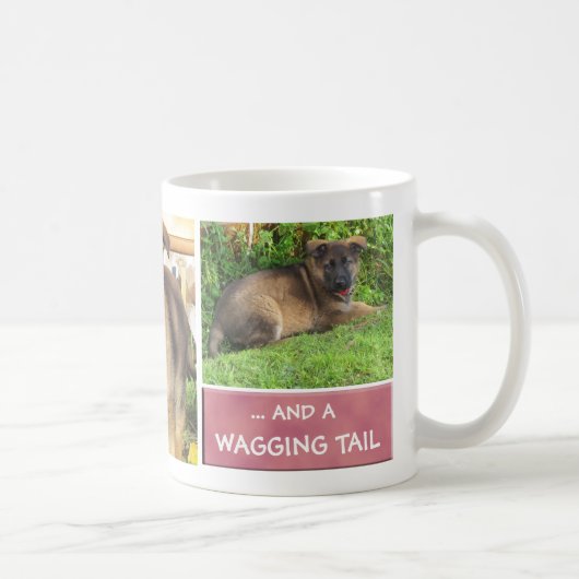 Tasse de collage de photo de chien (Droite)