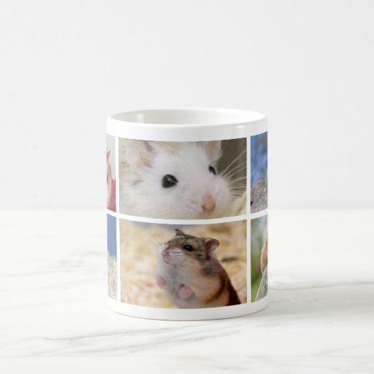 Tasse de collage de photo de hamster/gerbille (Centre)