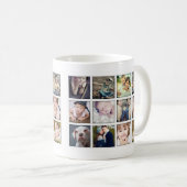 Tasse de collage de photo de portrait de famille (Devant droit)