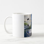 Tasse de collage de surfer (Gauche)