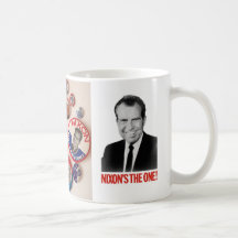 Tasse de collecteur de bouton de Richard Nixon