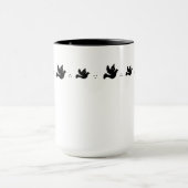 Tasse de colombes de vol (Centre)