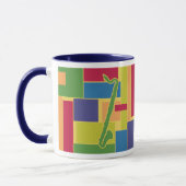 Tasse de Colorblocks - clarinette basse (Gauche)