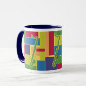 Tasse de Colorblocks - clarinette basse (Devant gauche)