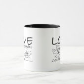 Tasse de Colossians 3 d'amour (Centre)