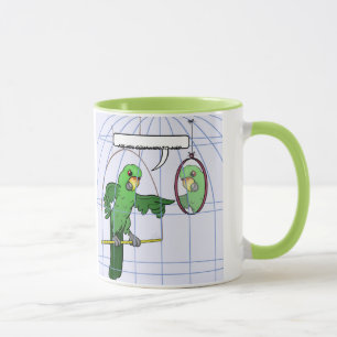 Tasse de combat de cage de perroquet