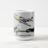 Tasse de combattant des USA du mustang P51 (Centre)