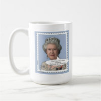 Tasse de comédie de la Reine Elizabeth II