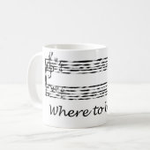 Tasse de composition musicale (Devant gauche)