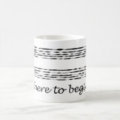 Tasse de composition musicale (Centre)