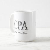 Tasse de comptabilité de voyage de café de CPA de (Devant gauche)