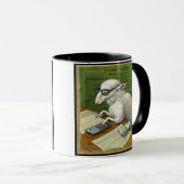 Tasse de comptable, comptant des moutons (Devant droit)