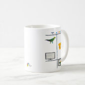 Tasse de comptable T Rex T comptabilité Cadeau de  (Devant droit)