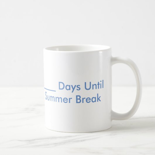 Tasse de compte à rebours de coupure d'été (Droite)