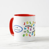 Tasse de compte de nombres (Devant gauche)